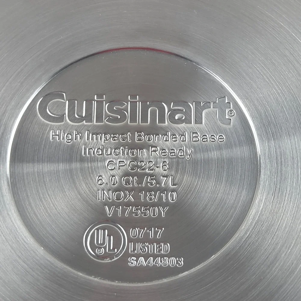Cuisinart Professional 6 Qt Stovetop Pressure Cooker CPC22-6 Stainless Steel